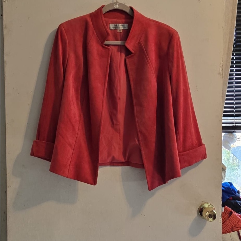 Tahari Bold Red Women's Blazer - Picture 2 of 10